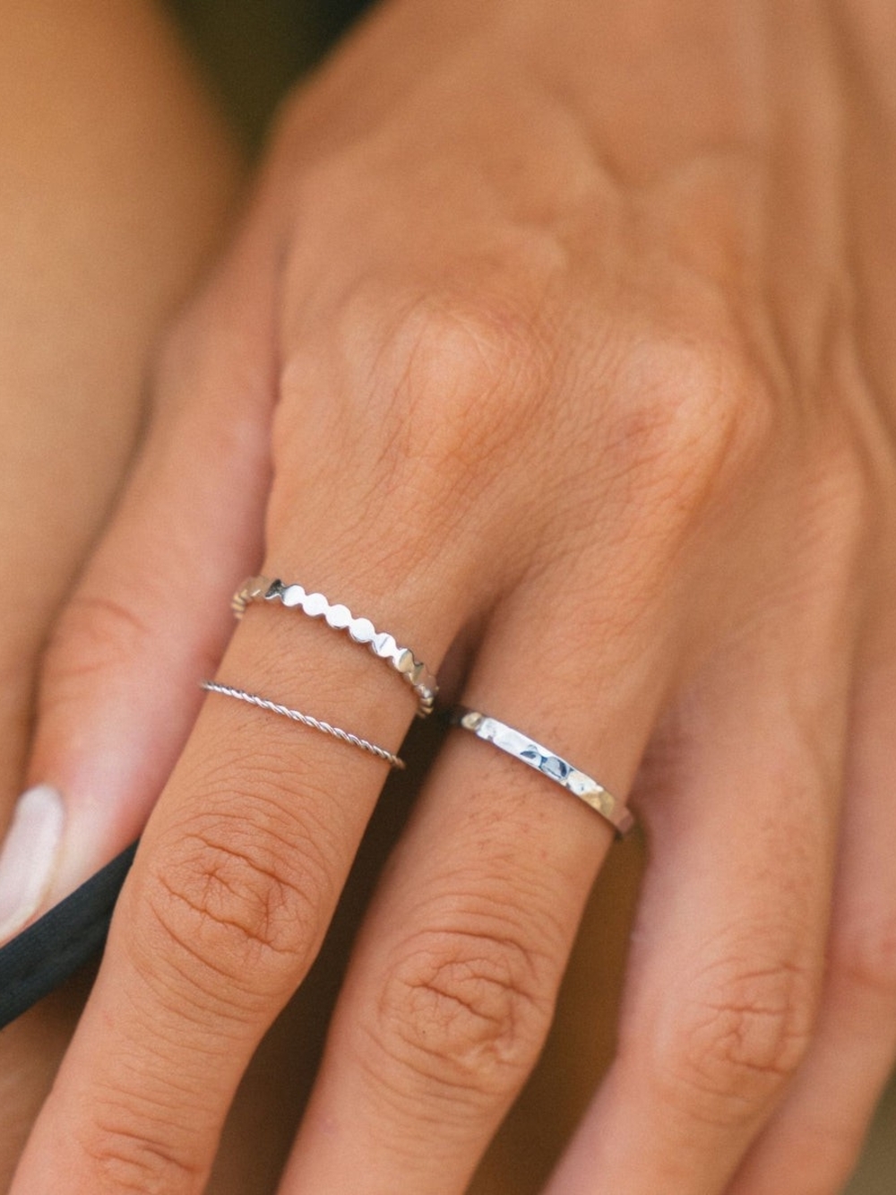 ATOLEA Women's Sterling Silver Stackable Rings - Silver / Brand New ๐ข๐ด 3 Rings - Picture 17 of 17